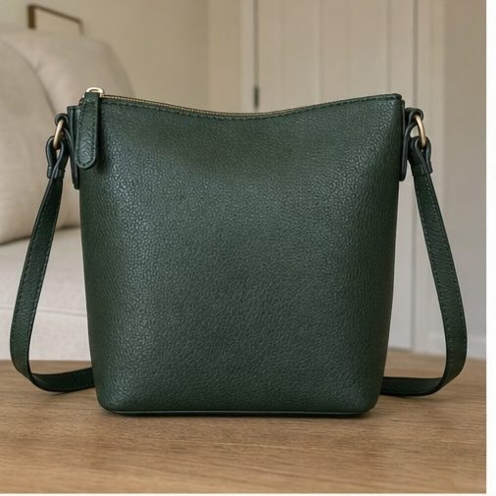 Forest Pebbled Crossbody Bag